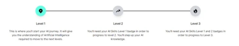 A line diagram of each level 1, 2 and 3