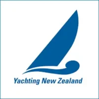 Blue sail boat graphic. Yachting New Zealand sits below. 