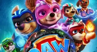 Paw Patrol poster of all the pops in space. 