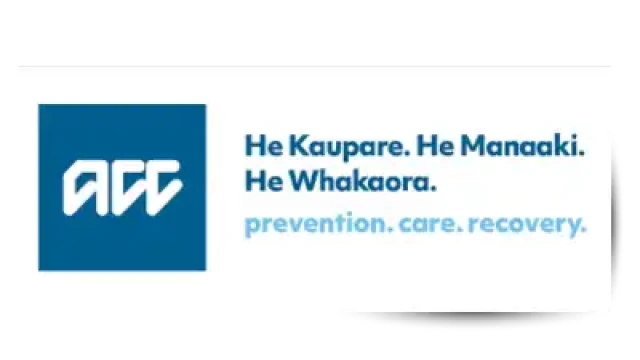 ACC appears in a blue square to the left. He kaupare. He manaaki. He Whakaora. Prevention. care. recover.