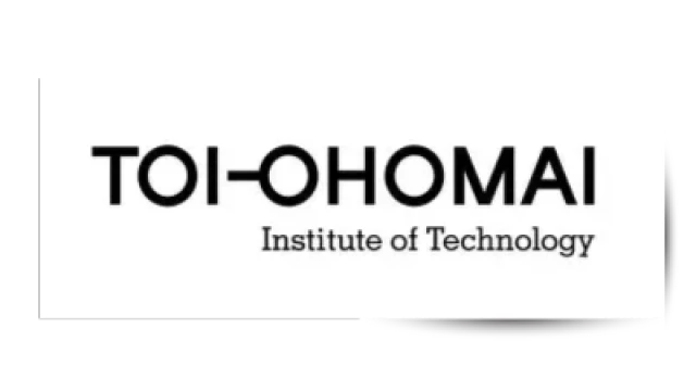 Black Toi Ohomau logo on white background
