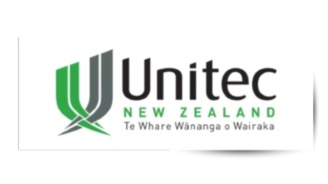 Black and green Unitec logo on white background