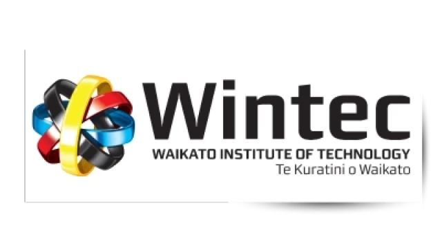 Wintec on black on a white background