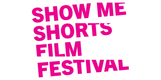 'Show Me Shorts Film Festival' in pink on a white background
