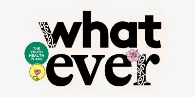 What ever text on white
