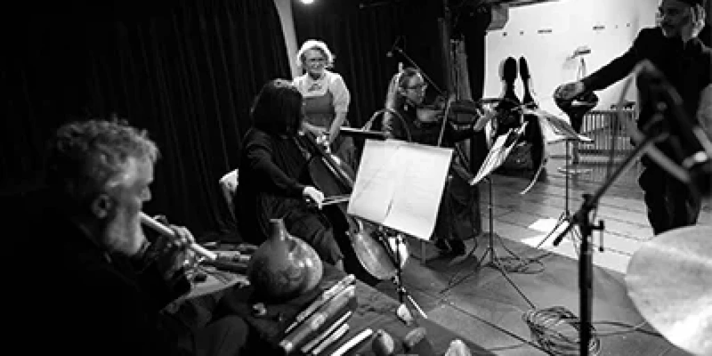 A musical band performing