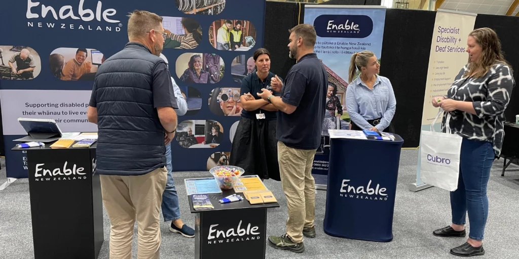 Enable New Zealand staff at the Show Your Ability expo