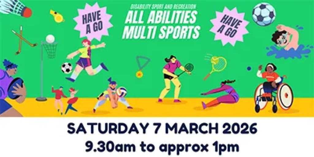 Cartoon images of people playing a variety of sports