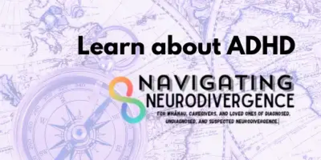 Navigating Neurodivergence written over a map