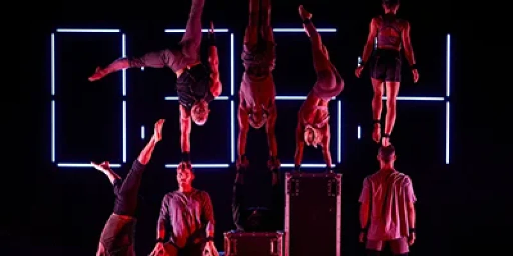 An acrobatic performance